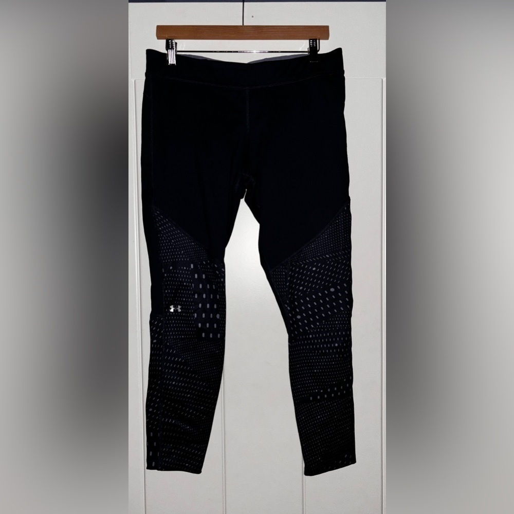 Under Armour Heatgear Compression Ankle Legging Women L Workout Lifting Running‎